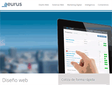Tablet Screenshot of aeurus.cl